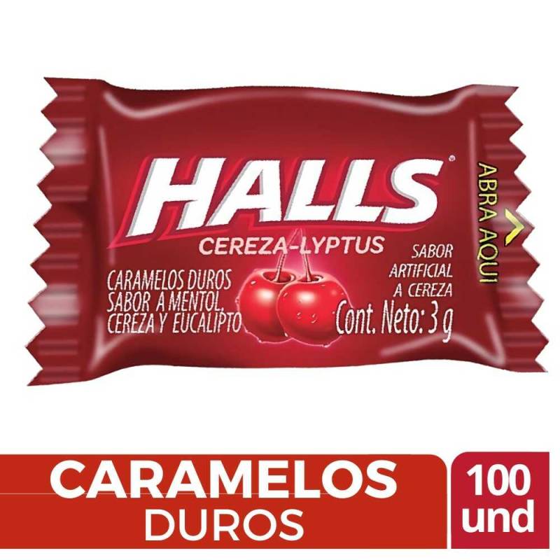 Halls Cherry Rojo 3gr