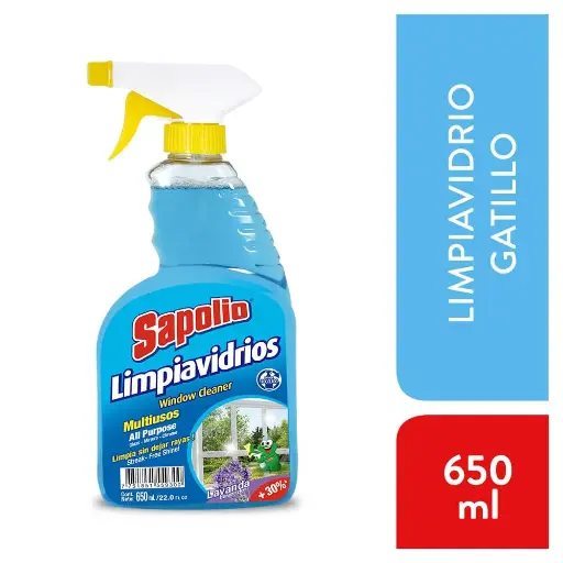 Limpiavidrios Sapolio MULT. Lavanda Gatillo 650ML